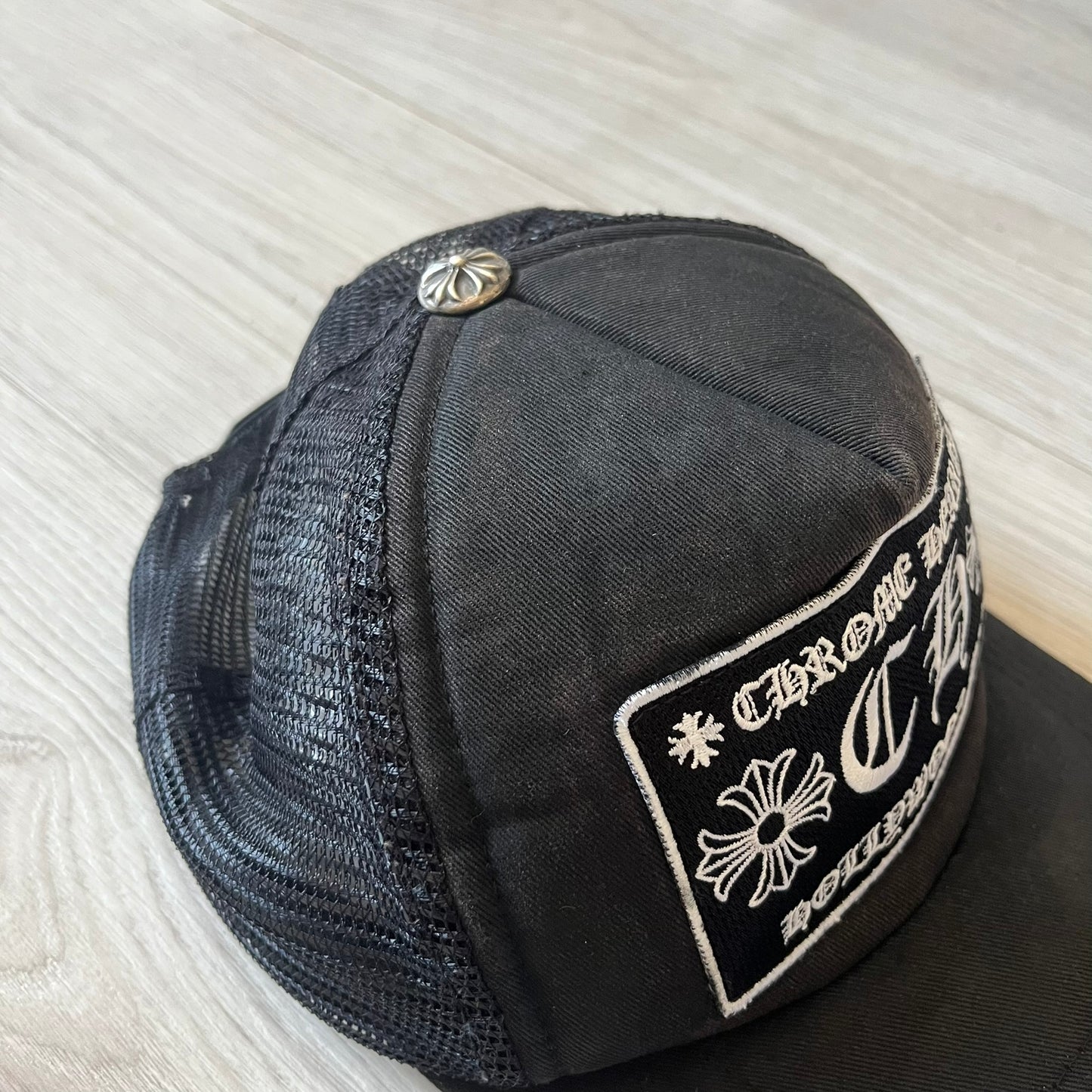 Chrome Hearts CH Hollywood Trucker Hat Black