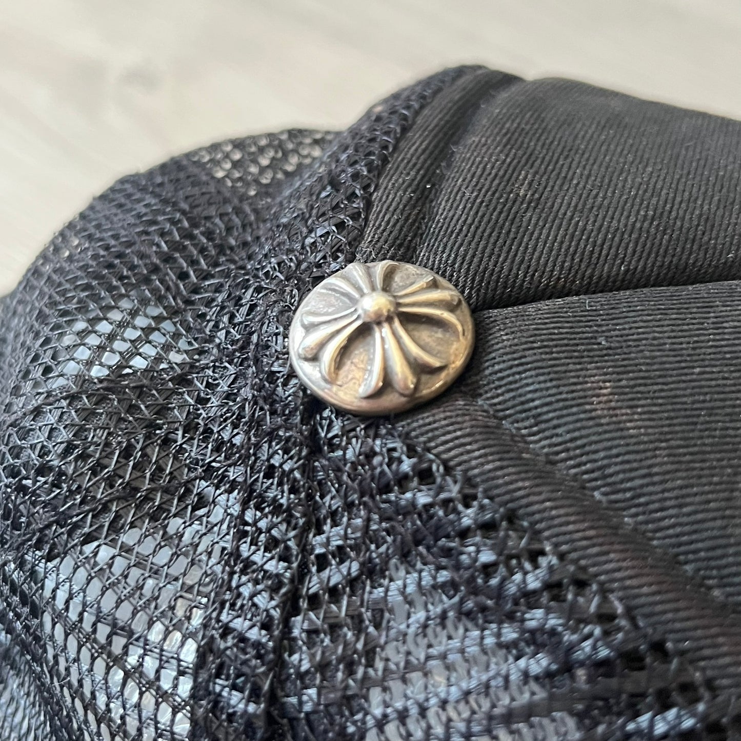 Chrome Hearts CH Hollywood Trucker Hat Black