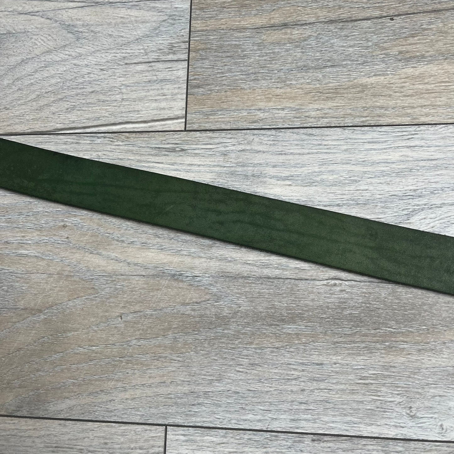 Dolce & Gabbana “College Since 1994” belt featuring a big crest-shaped buckle. The silver text overlays a beige-and-black diagonally split crest, paired with a soft green leather strap in a washed style.