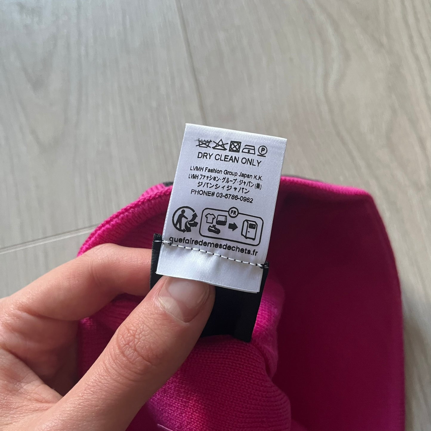 Pink Givenchy Jacquard beanie made from 100% wool and crafted in Italy. Features the black contrasting logo around the rolled brim, splitting “GIVE” and “NCHY” across the hem. Premium construction with a soft, comfortable fit.