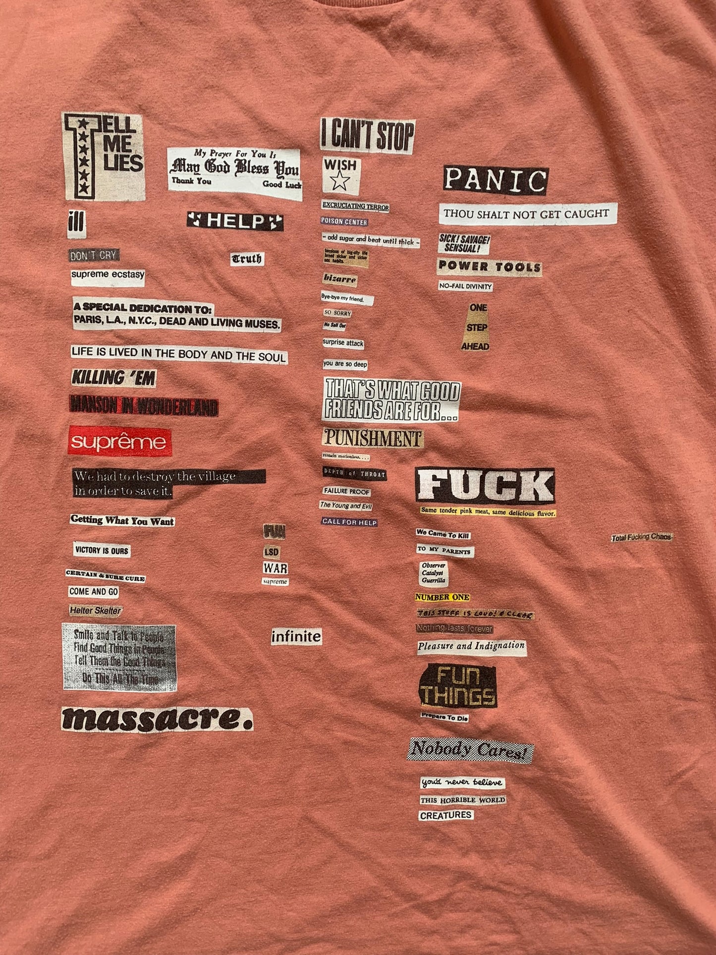 supreme cutouts tee