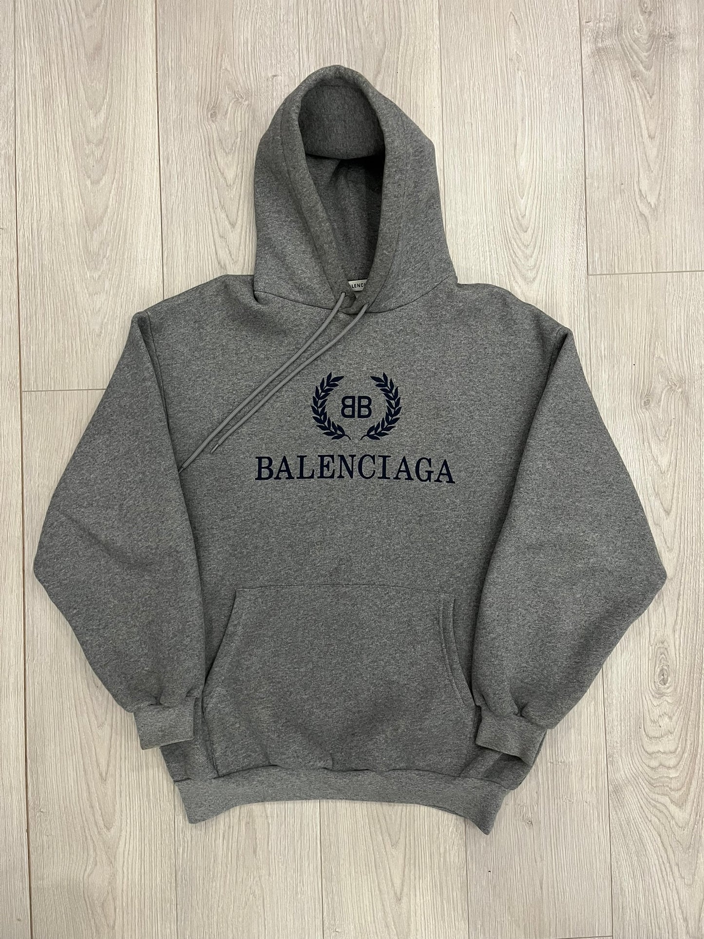 balenciaga crest logo oversized hoodie