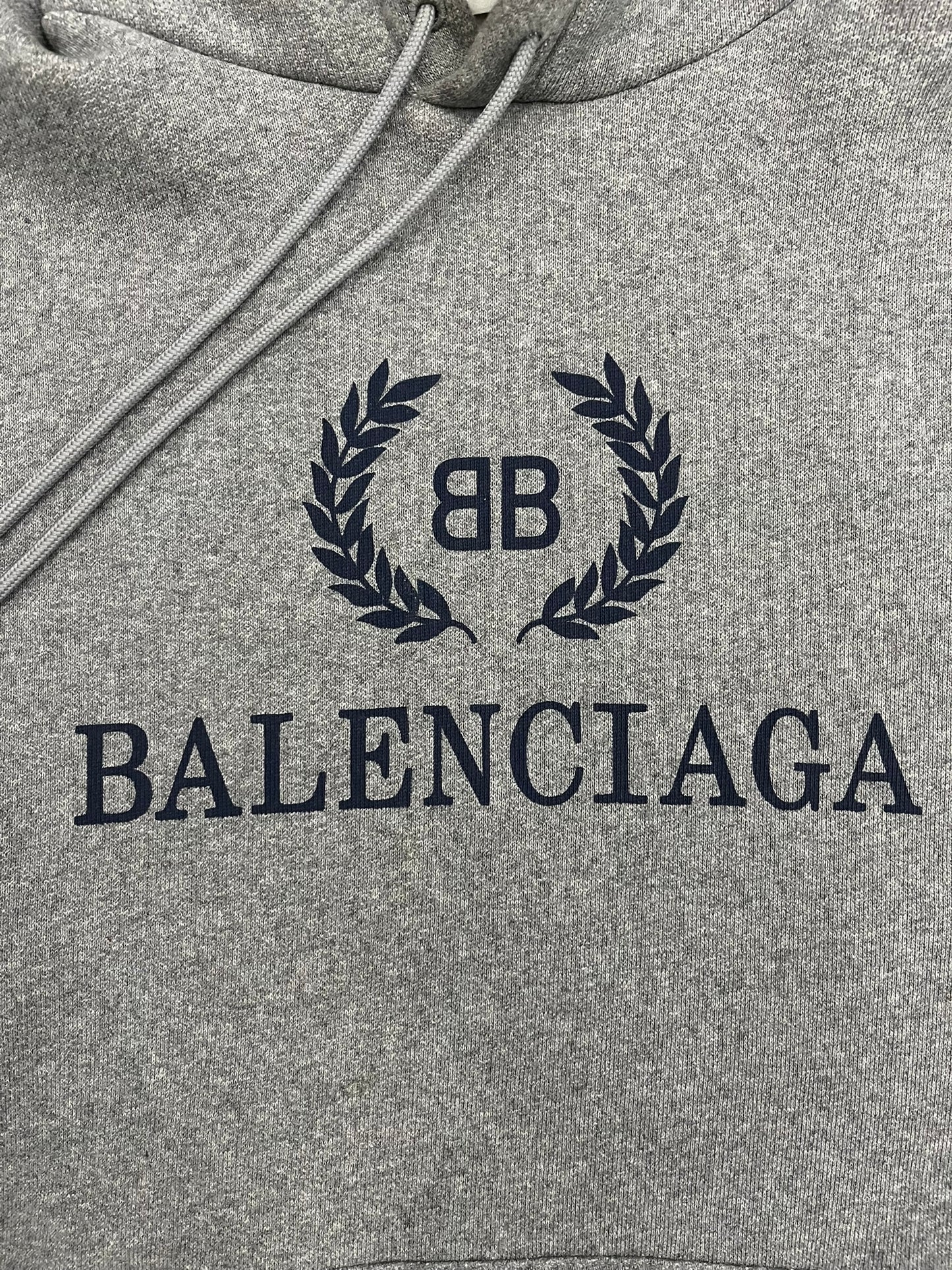 balenciaga crest logo oversized hoodie