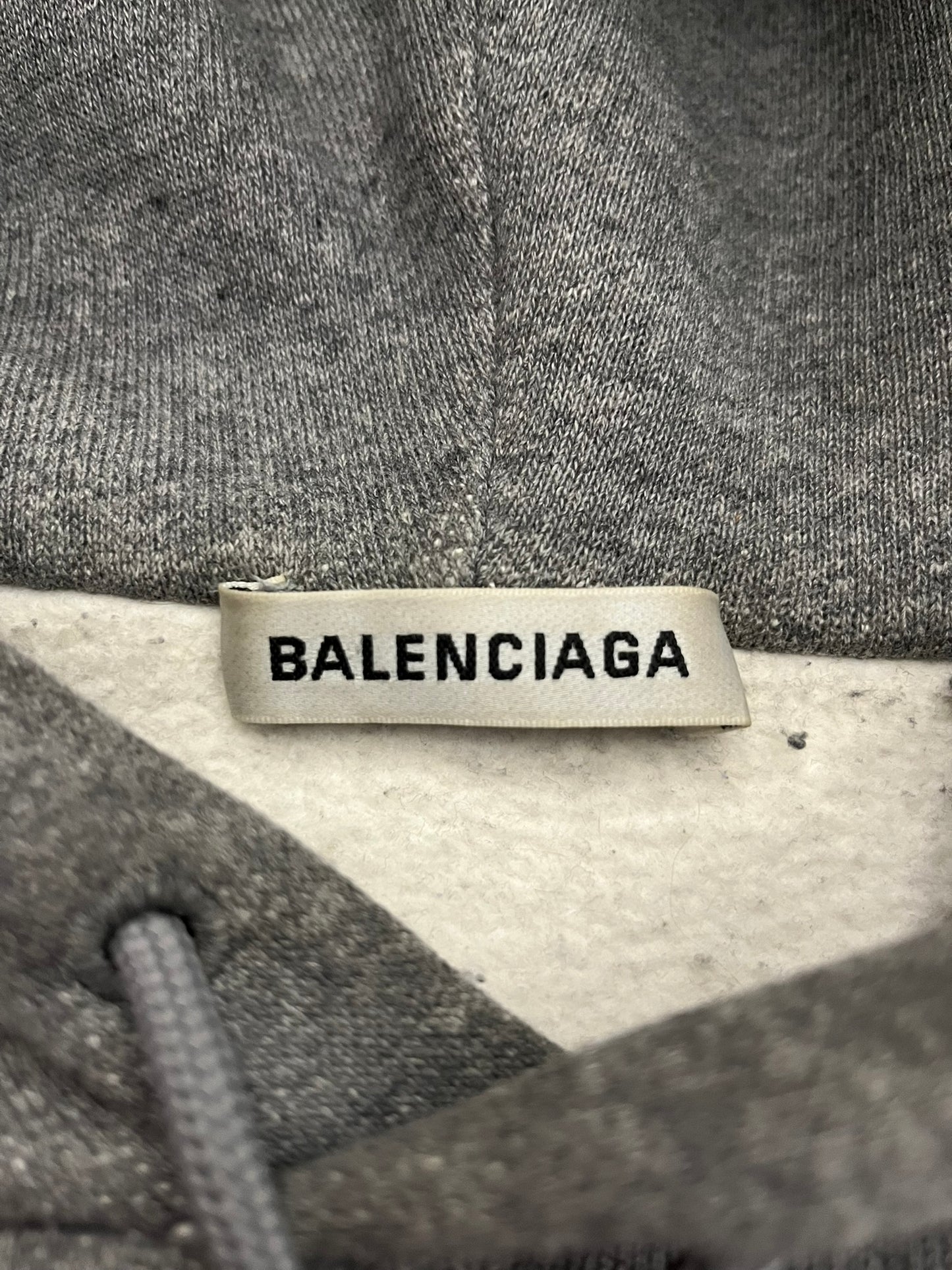 balenciaga crest logo oversized hoodie