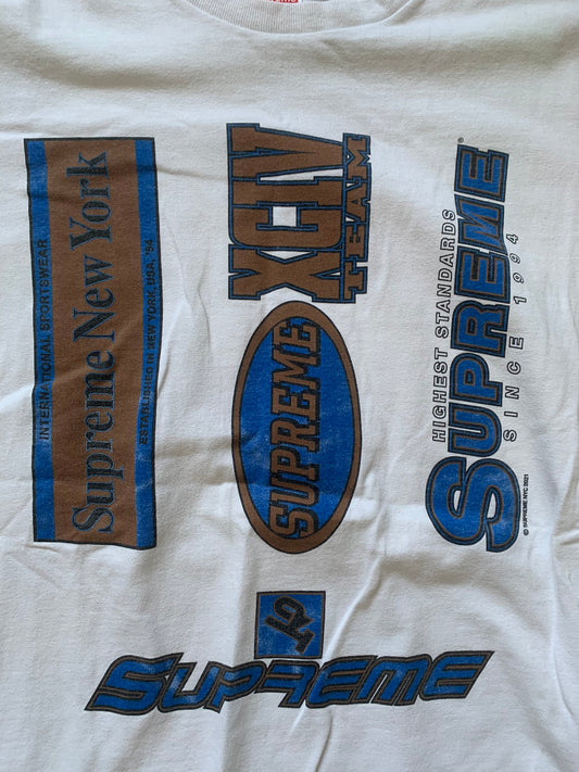 supreme multi logos tee