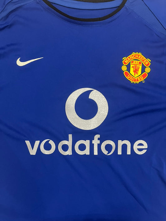 manchester united 2002/03 away retro tee