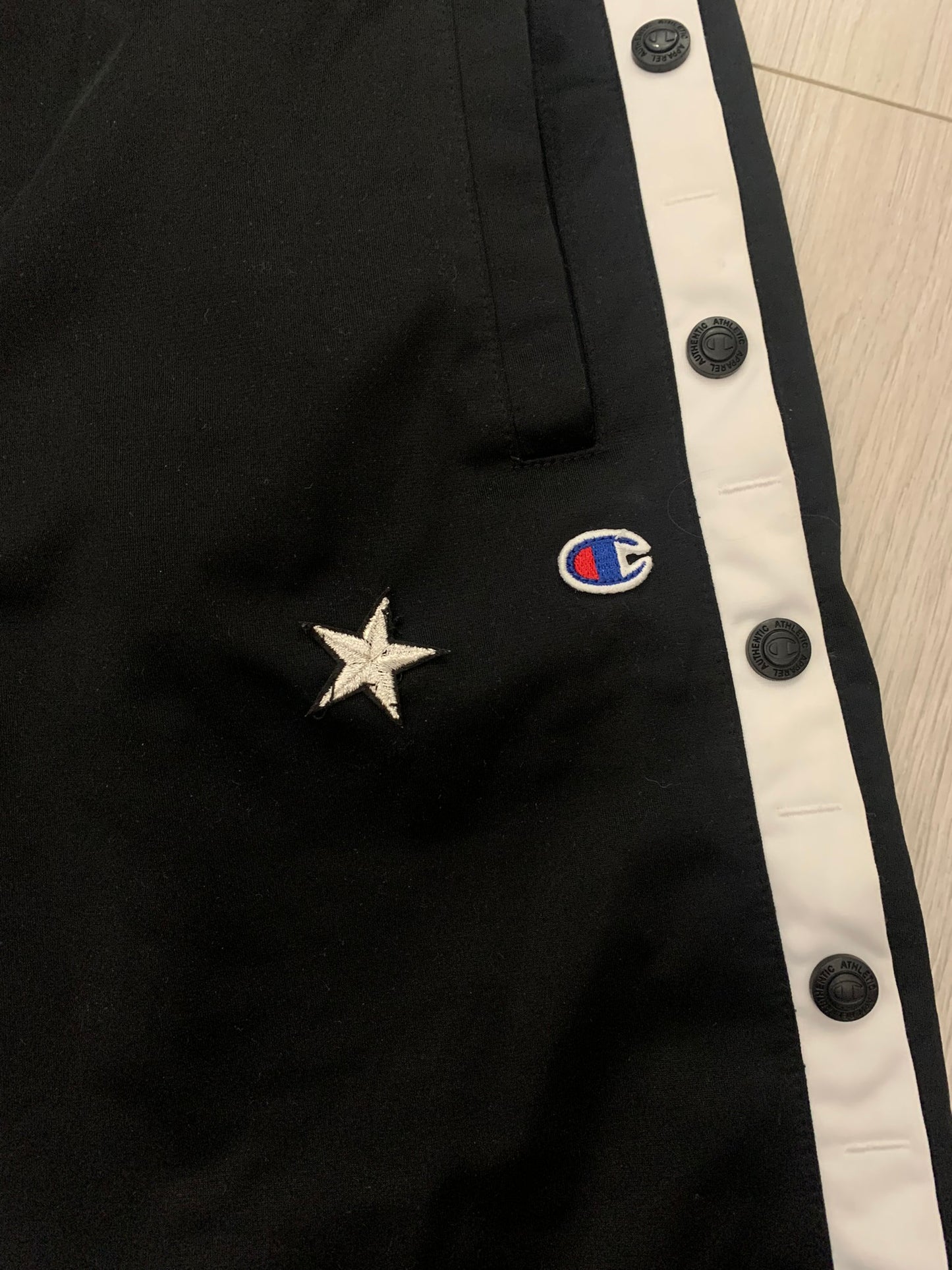 champion button shorts