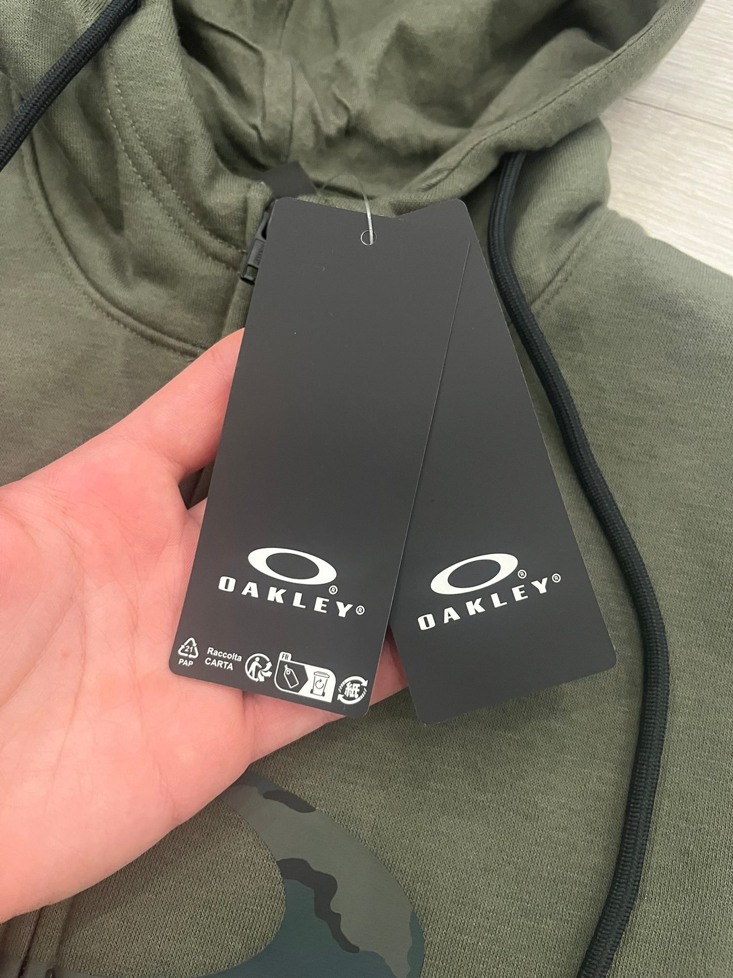 oakley bark hoodie