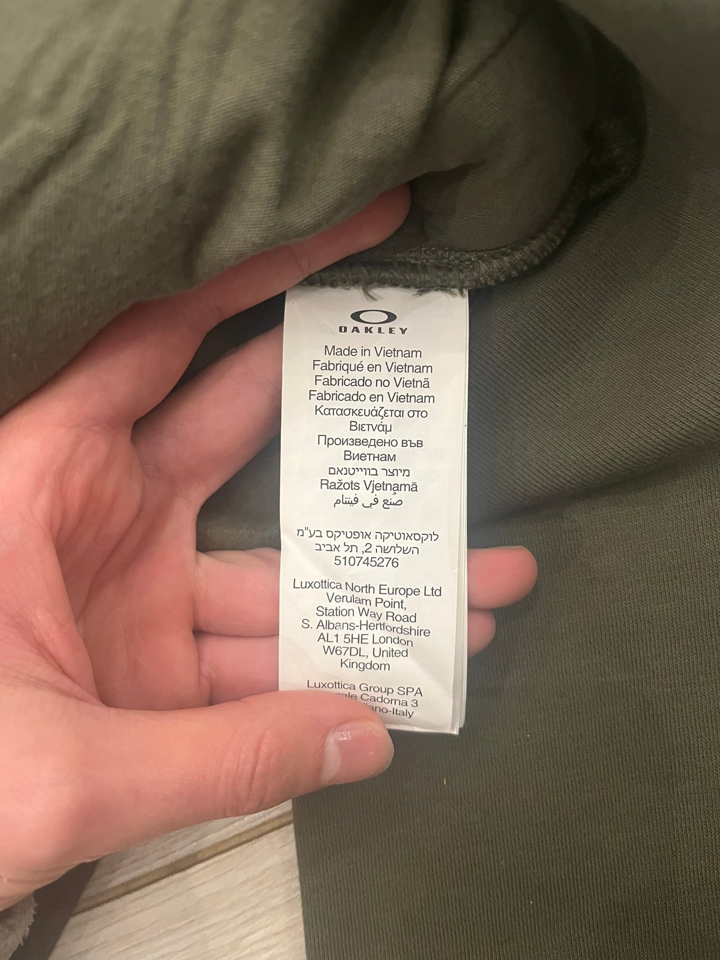 oakley bark hoodie