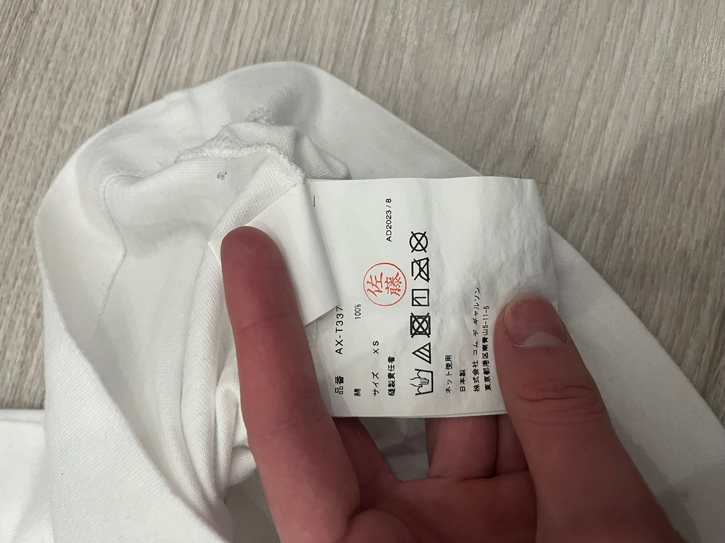 cdg play triple hearts tee