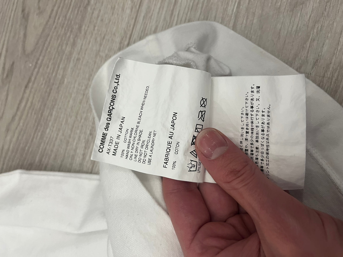 cdg play triple hearts tee