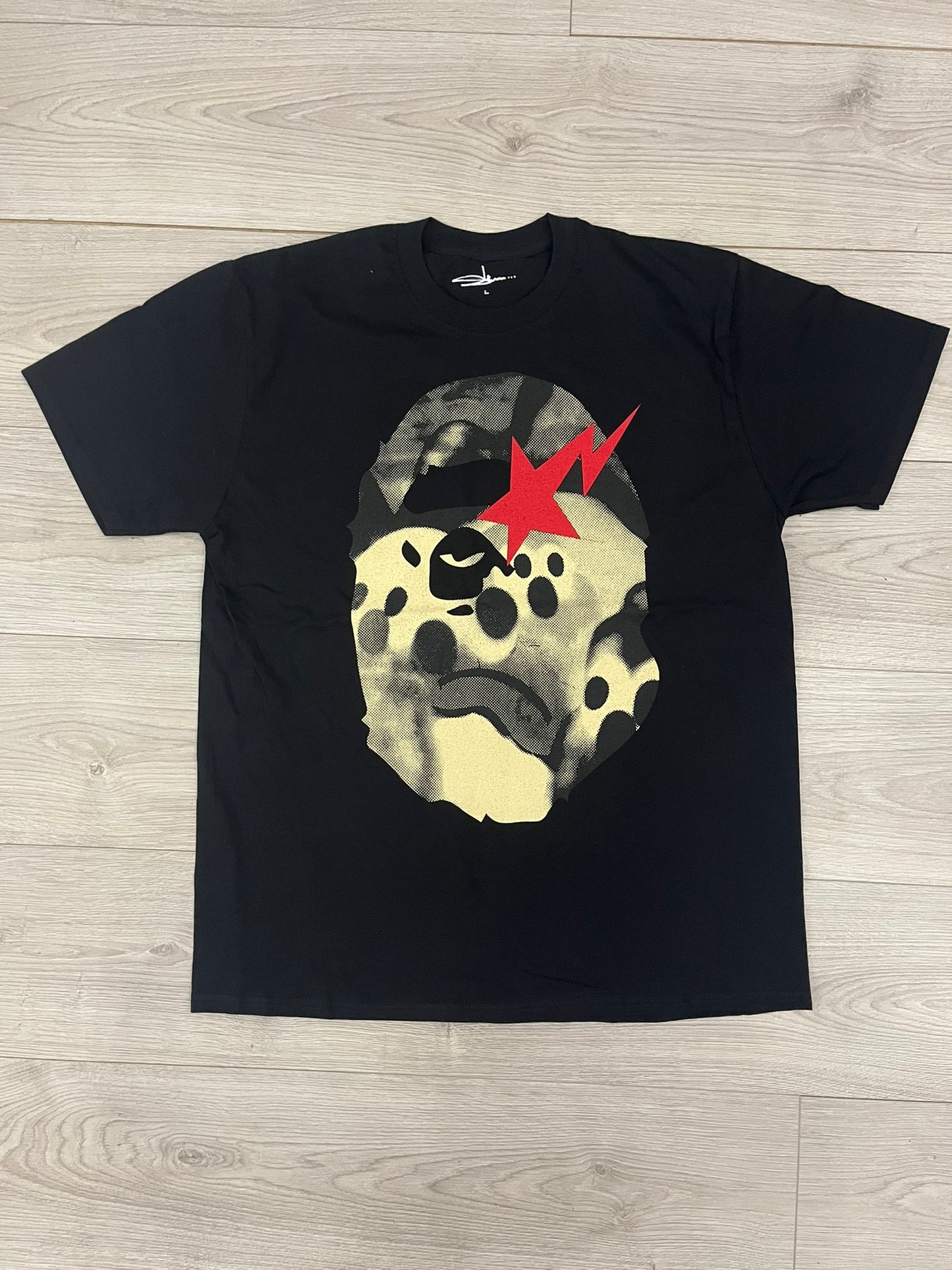 slawn bape head tee sample