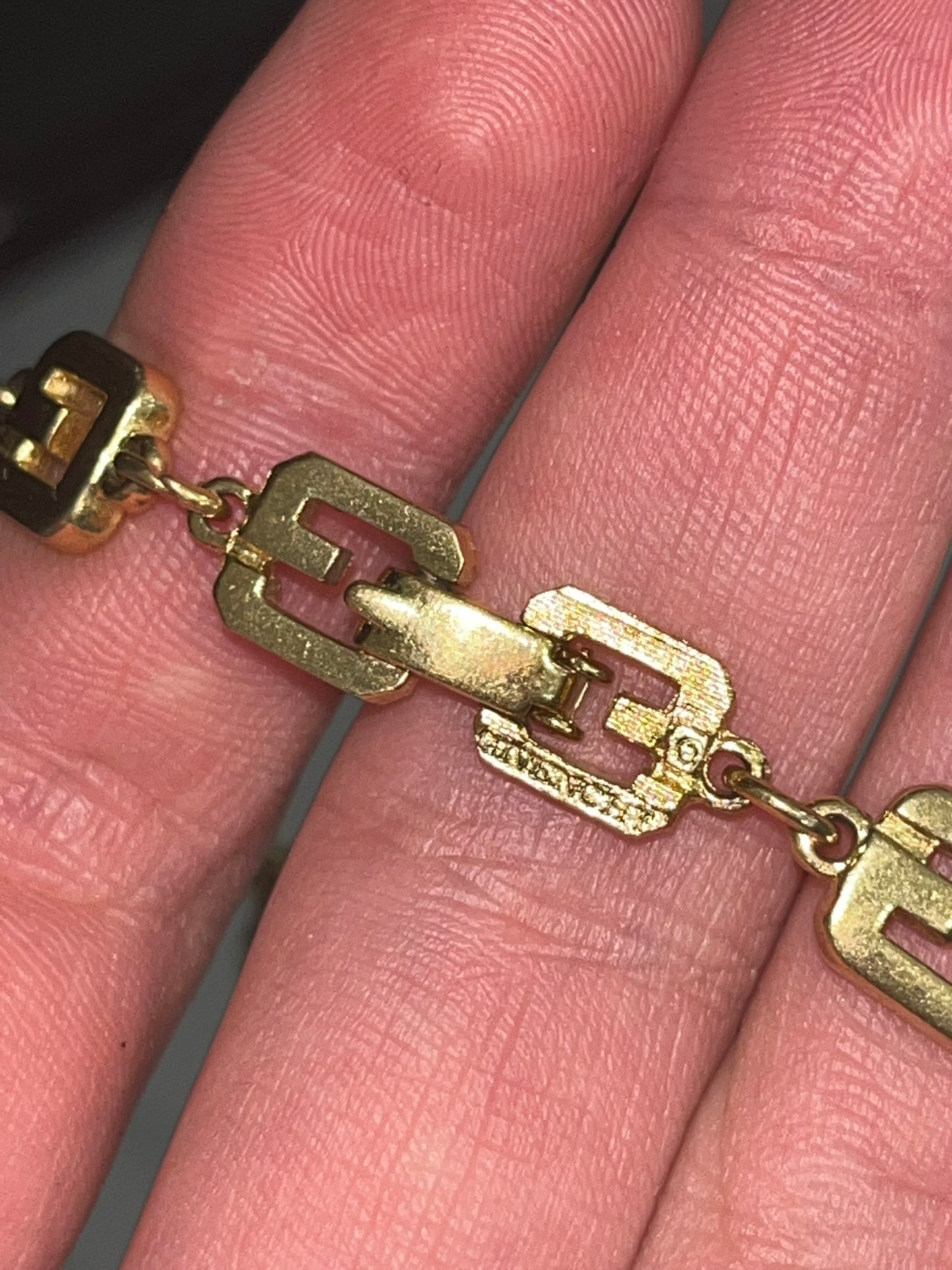 givenchy gold plated necklace