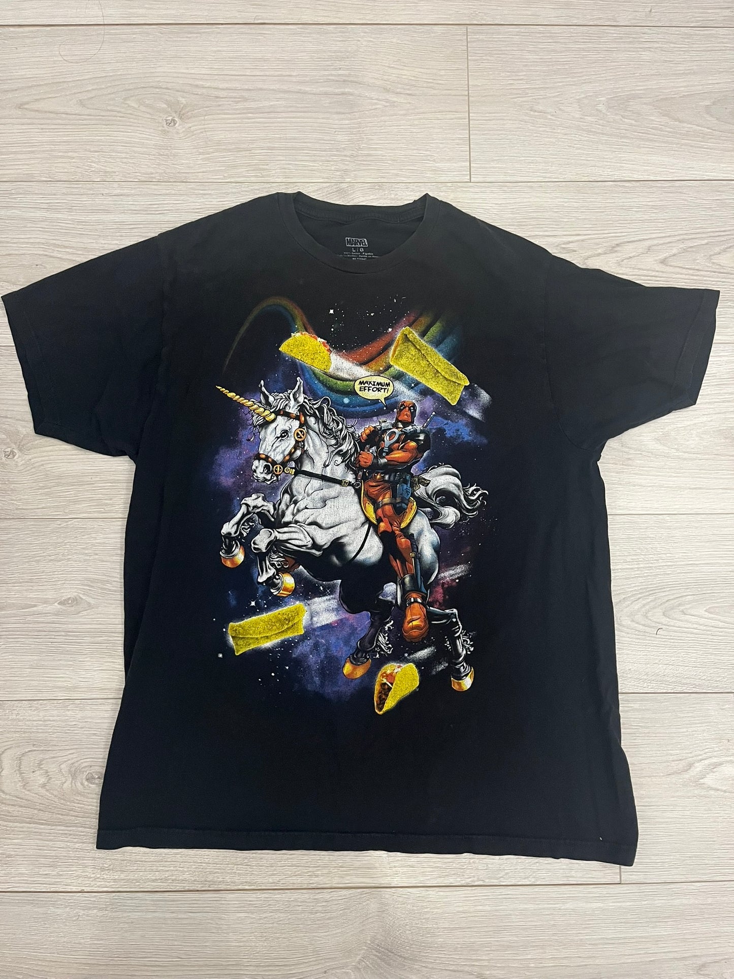 marvel deadpool unicorn tee