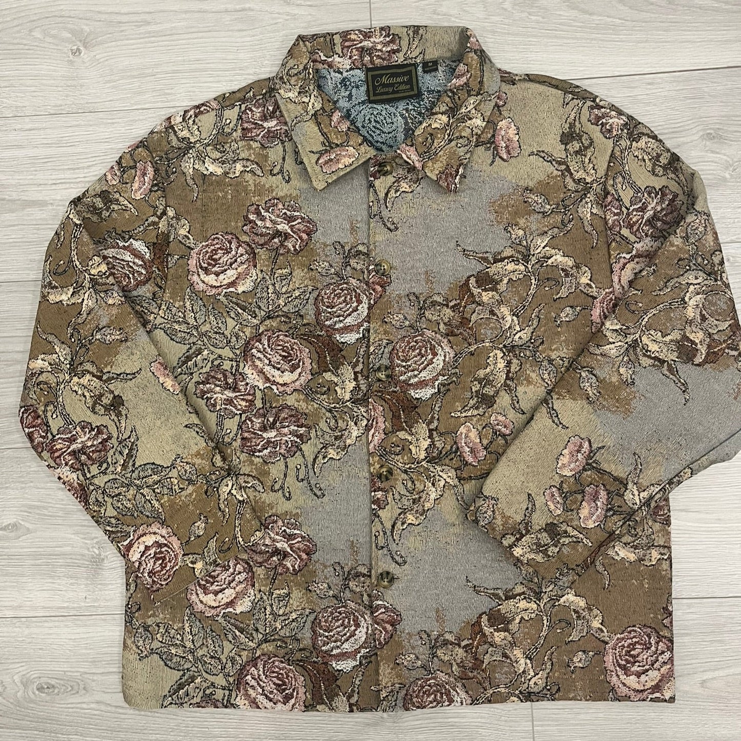 gold floral tapestry jacket