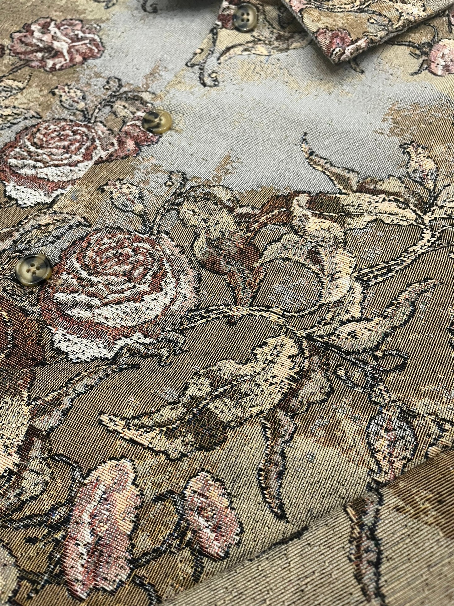 gold floral tapestry jacket