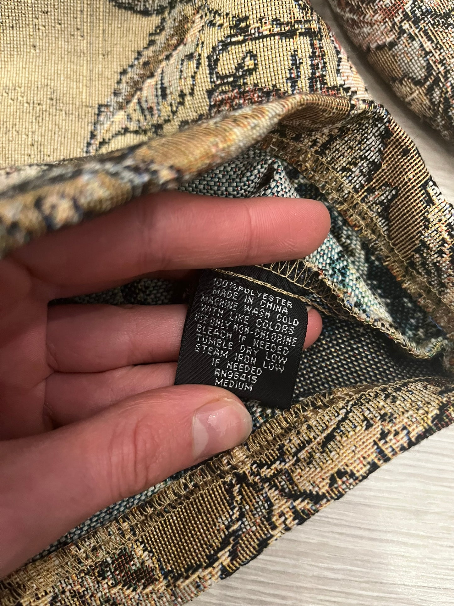 gold floral tapestry jacket