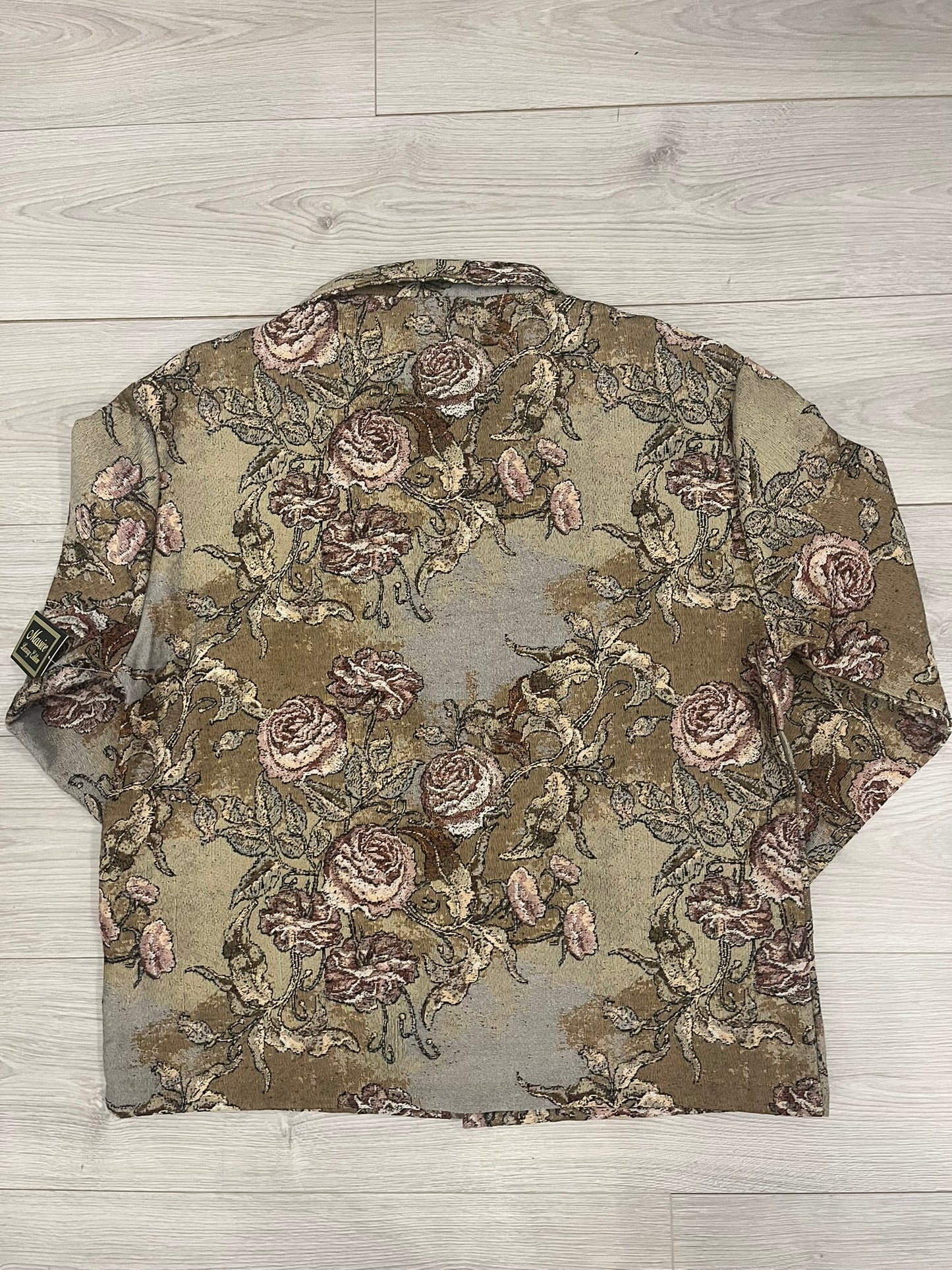 gold floral tapestry jacket