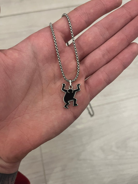 h&m keith haring necklace