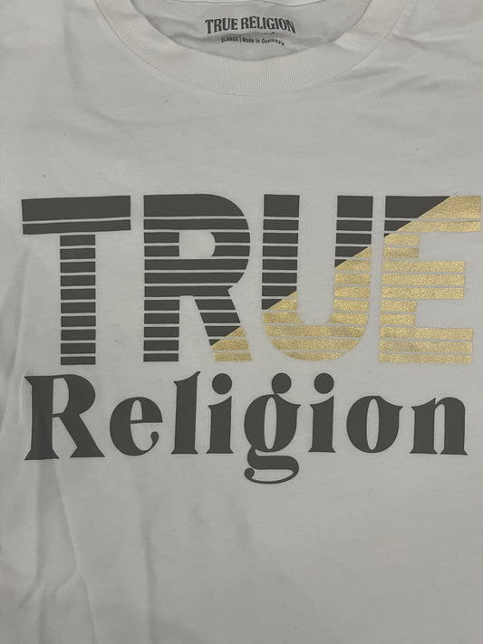 true religion gold logo tee