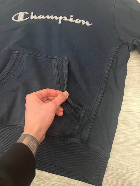 champion logo hoodie