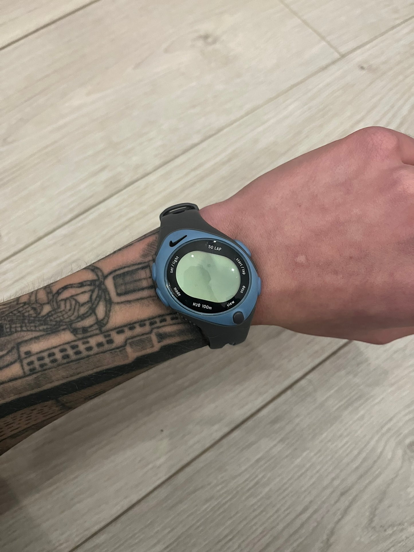 nike triax speed 50 regular watch blue
