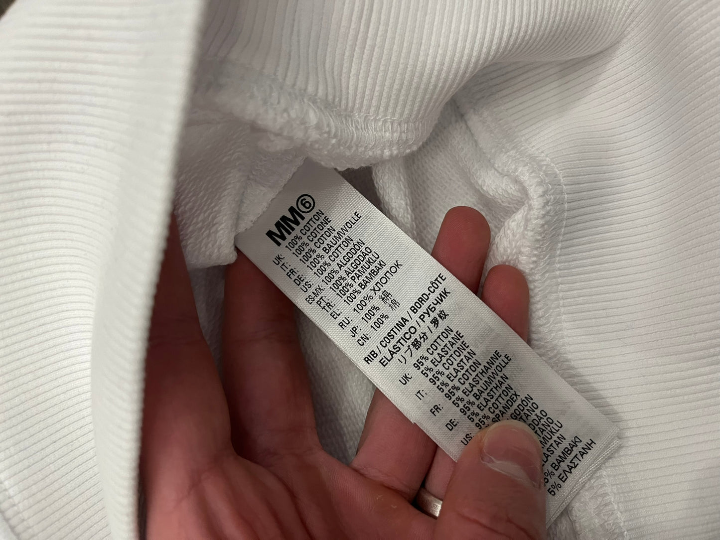 mm6 maison margiela crewneck