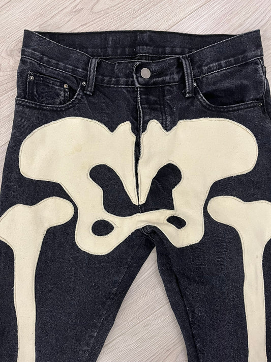 mnml skeleton jeans