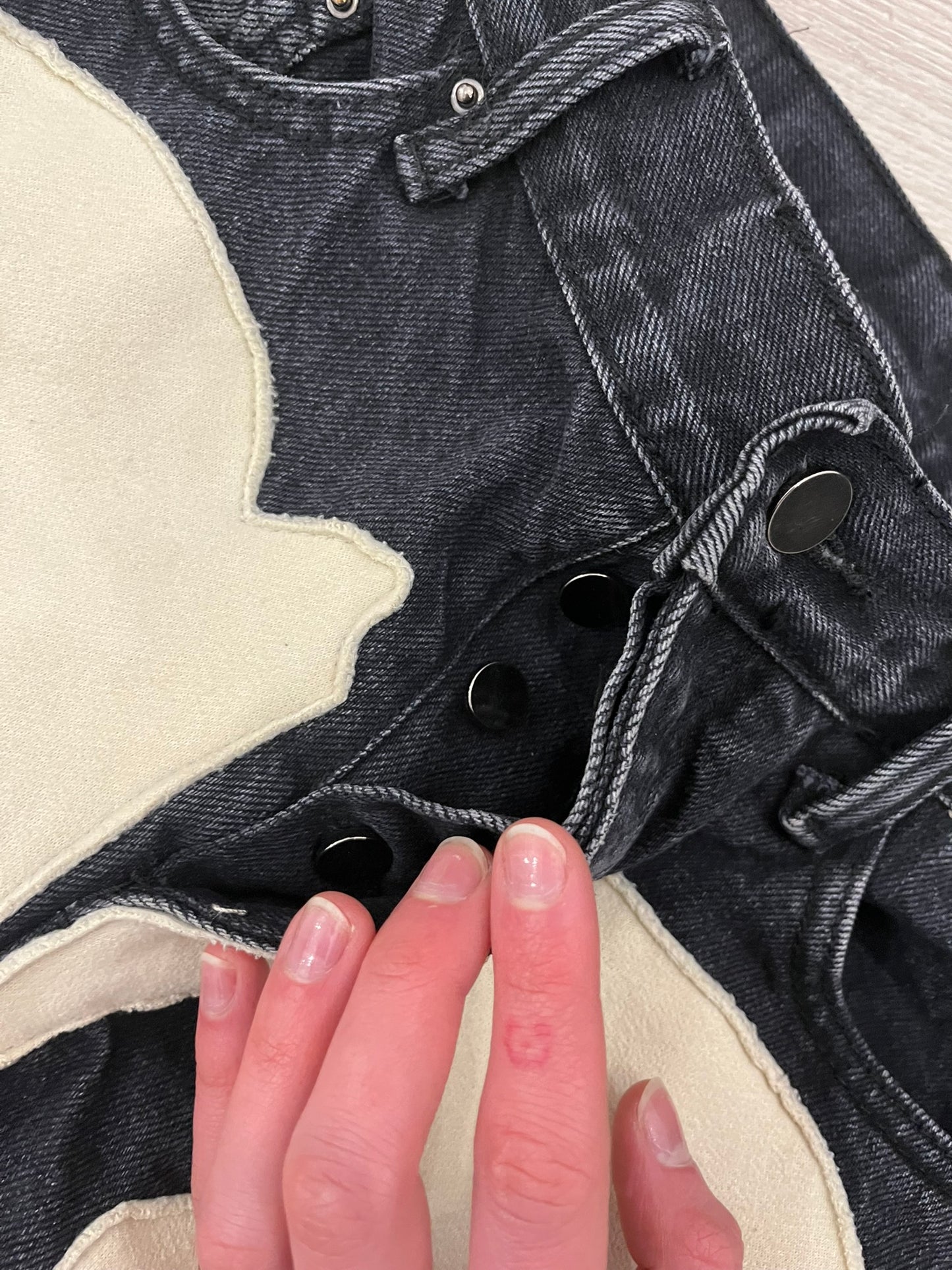 mnml skeleton jeans