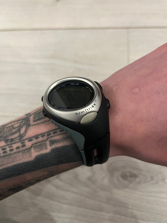 nike hrm triax 100 regular watch gray