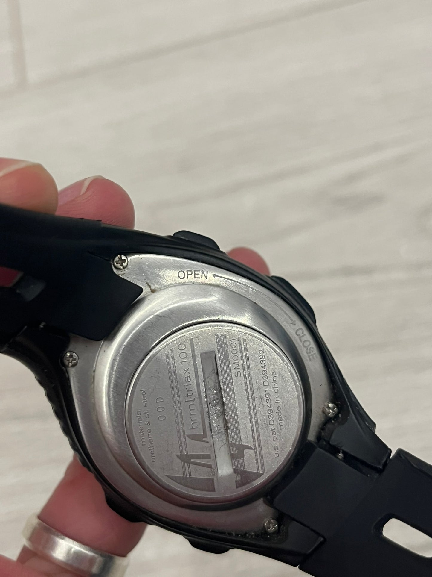 nike hrm triax 100 regular watch yellow