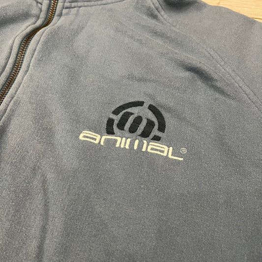 animal zip up sweatshirt
