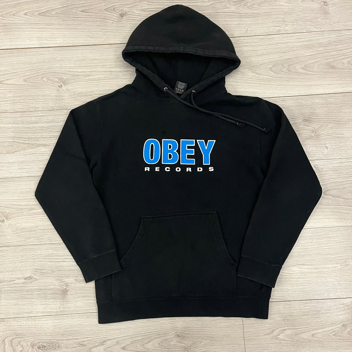 obey records hoodie