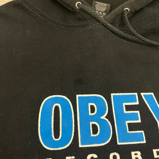 obey records hoodie