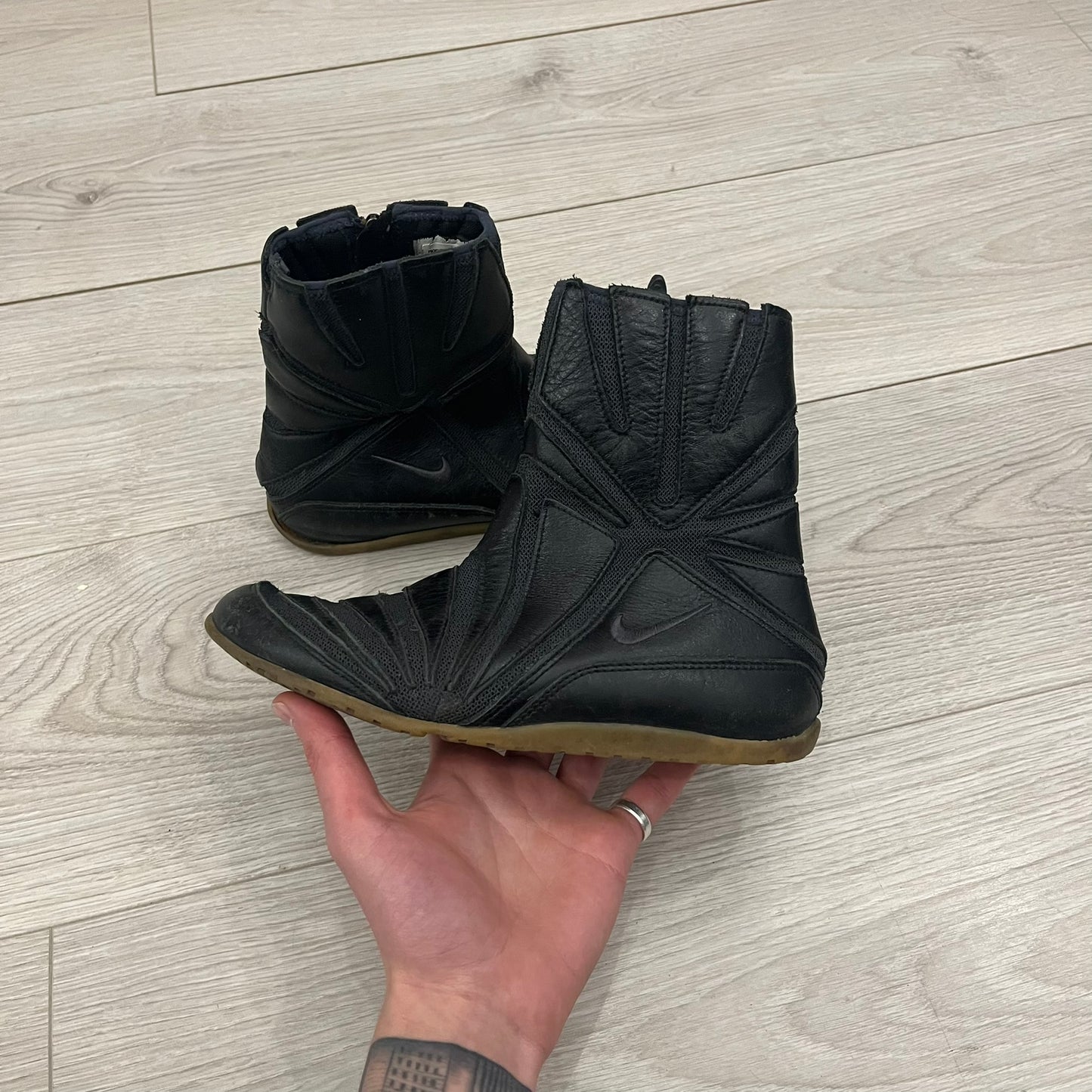 nike city knife high top sneakers