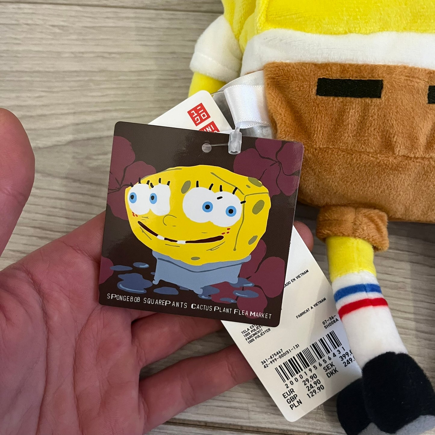 cpfm x spongebob x uniqlo spongebob plush