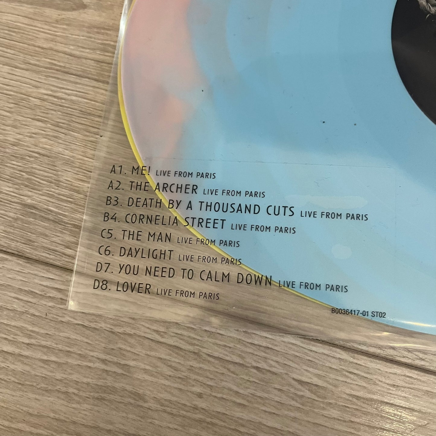 taylor swift lover (live from paris) vinyl