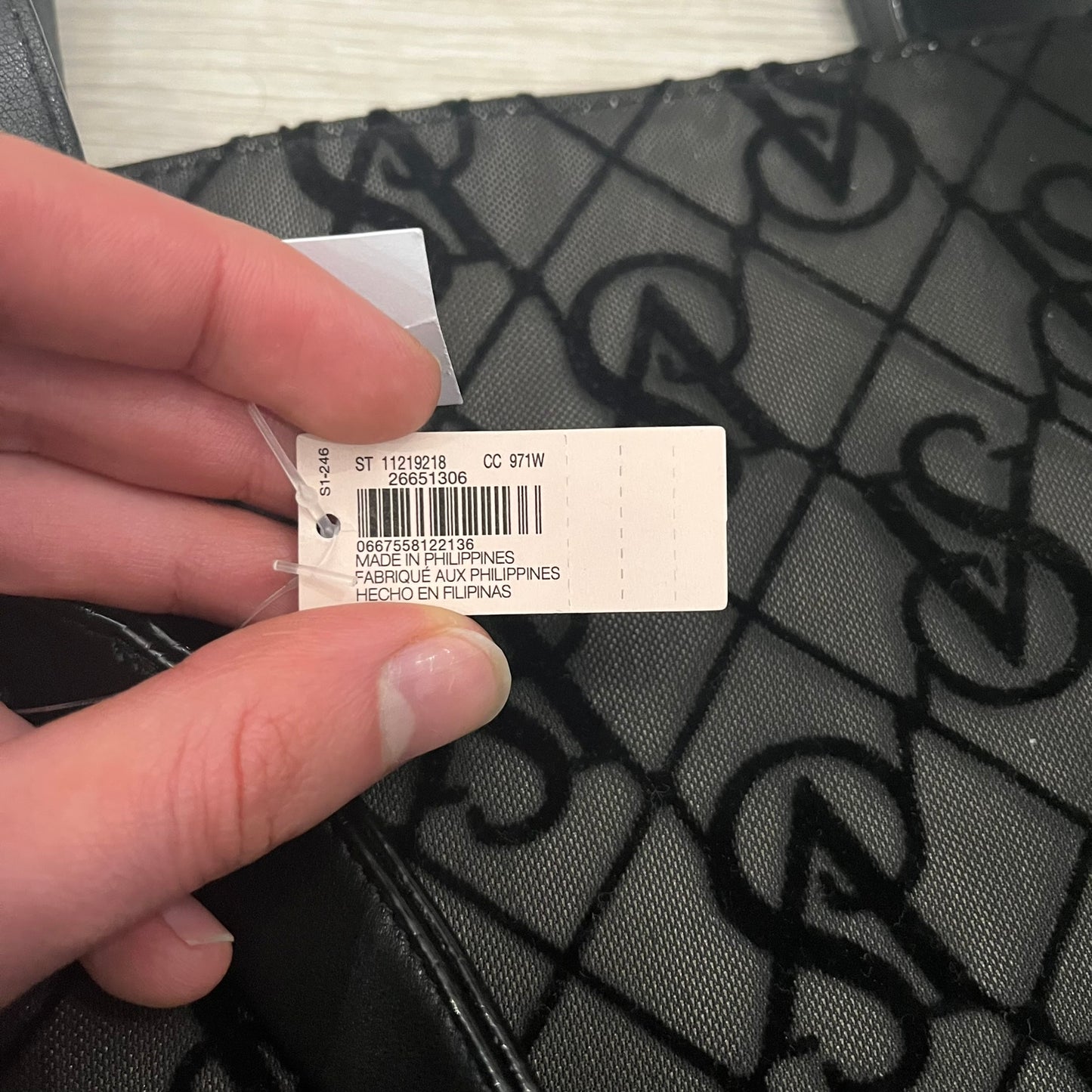 victoria's secret logo mesh tote