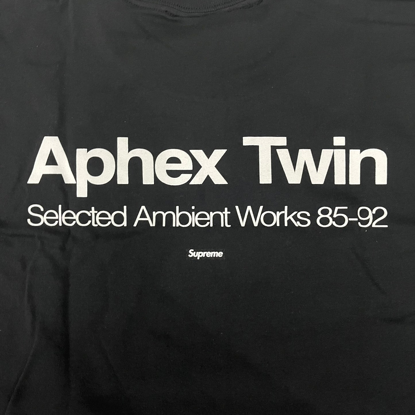 supreme aphex twin ambient works tee black