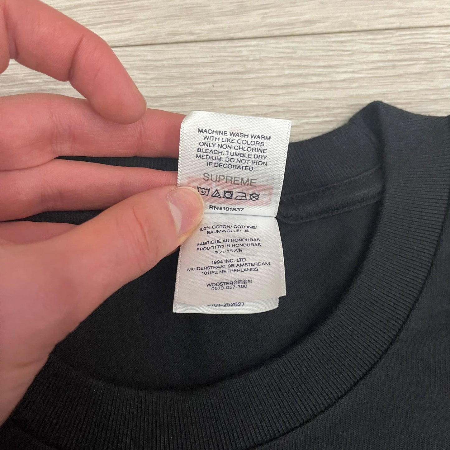 supreme aphex twin ambient works tee black