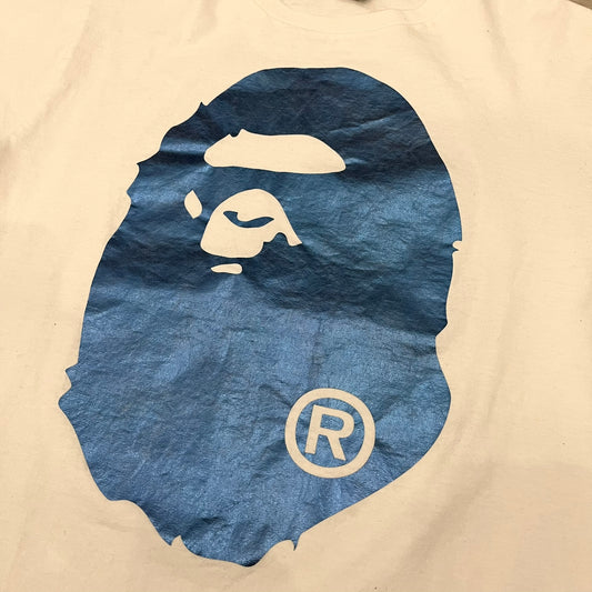 bape metallic blue tee