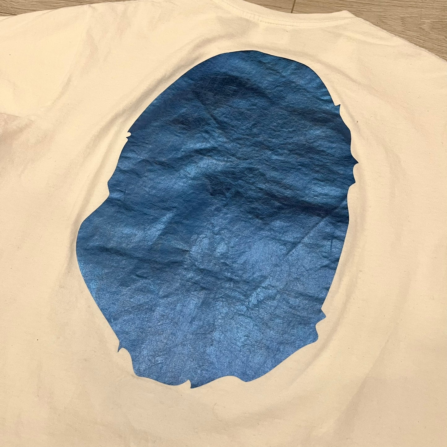 bape metallic blue tee