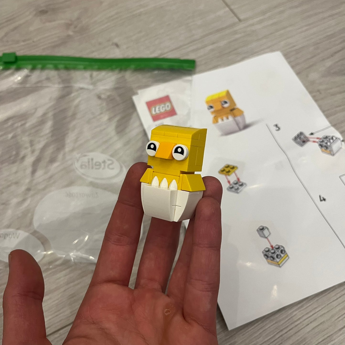 lego chick in egg m&t