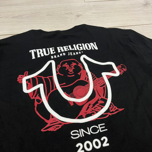 true religion black buddha tee