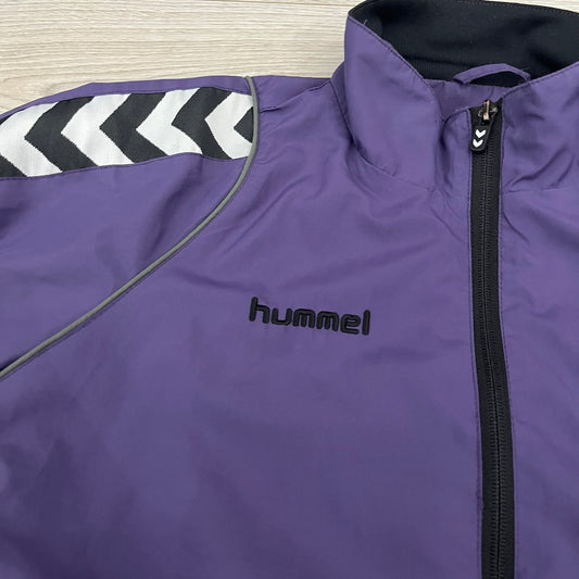 hummel purple windbreaker