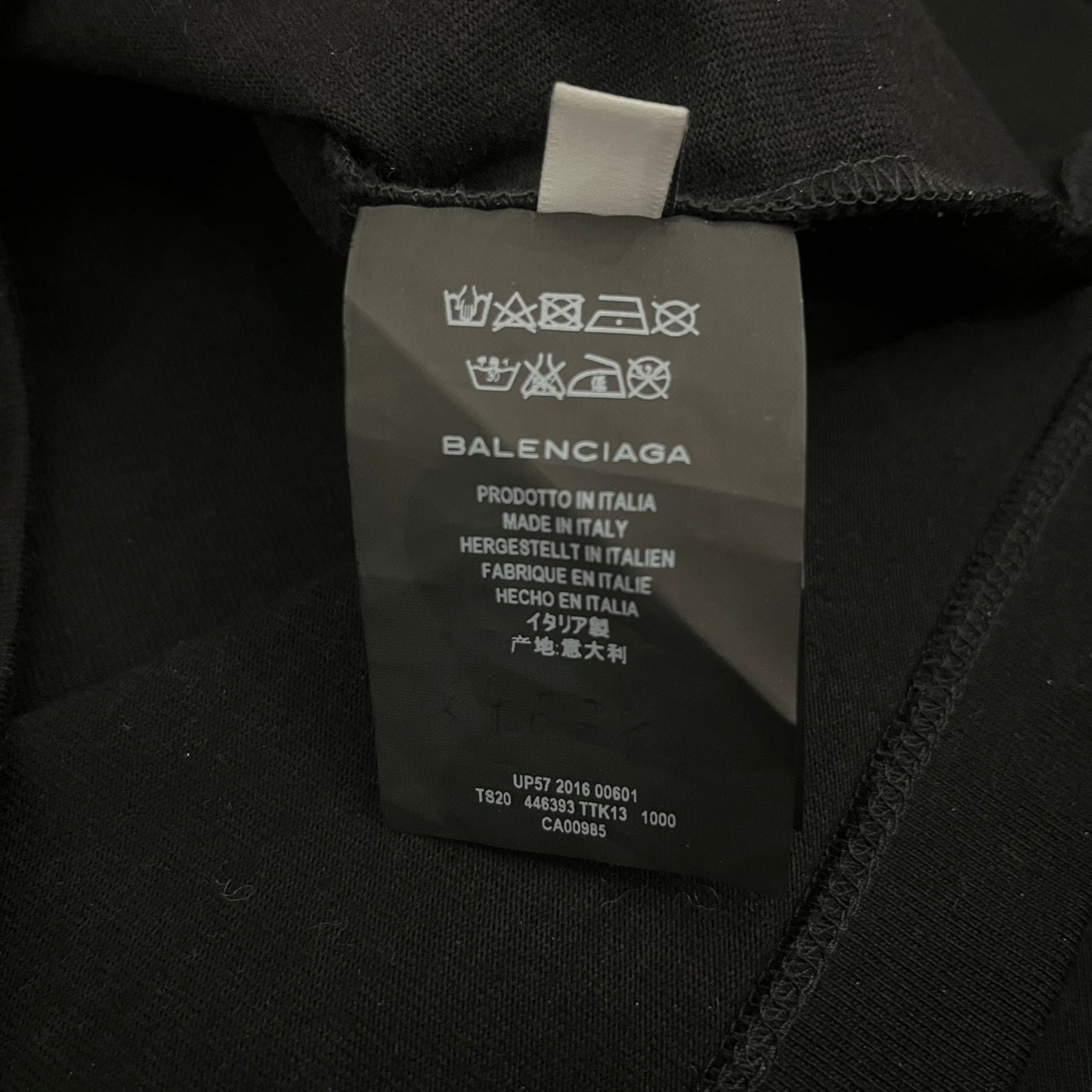 balenciaga blank longsleeve