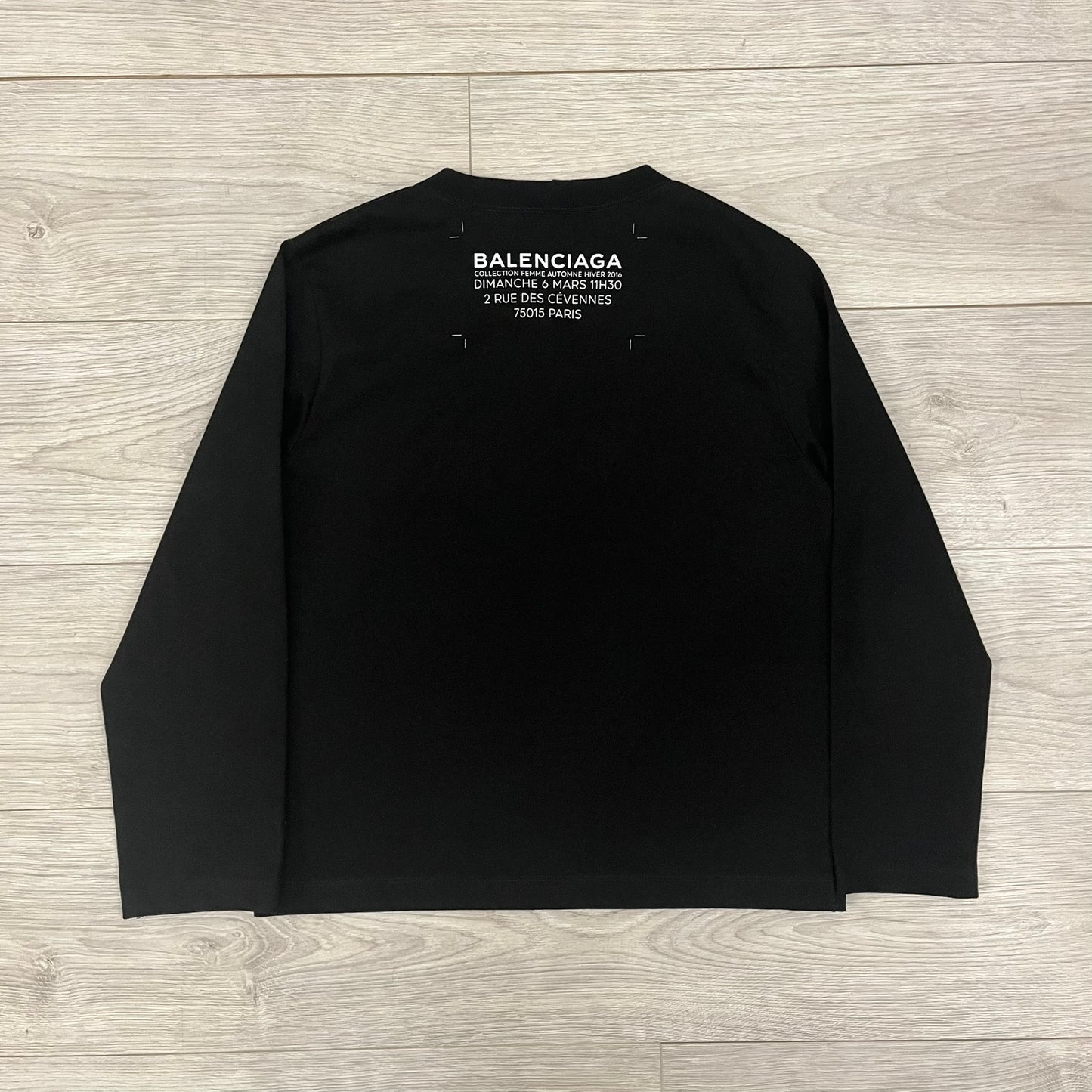 balenciaga blank longsleeve