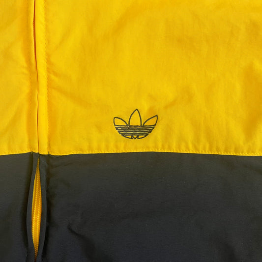 adidas blocked top warm up windbreaker