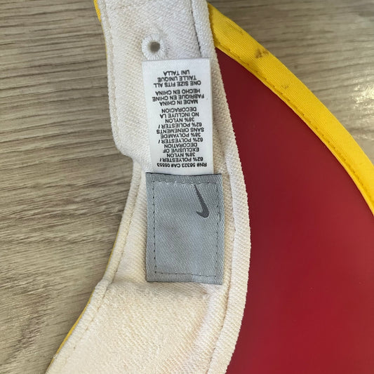 nike red visor cap