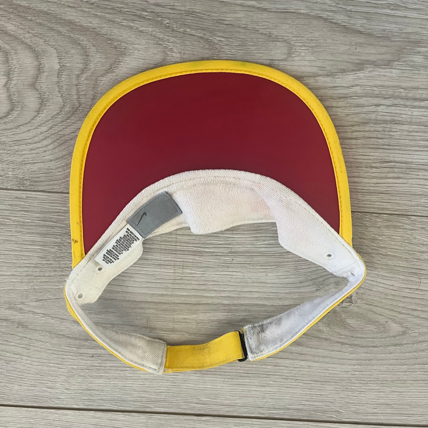 nike red visor cap